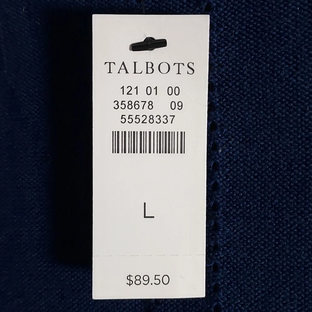 TALBOTS BUTTON DOWN SWEATER NWT ( SIZE LARGE) - Picture 11 of 11